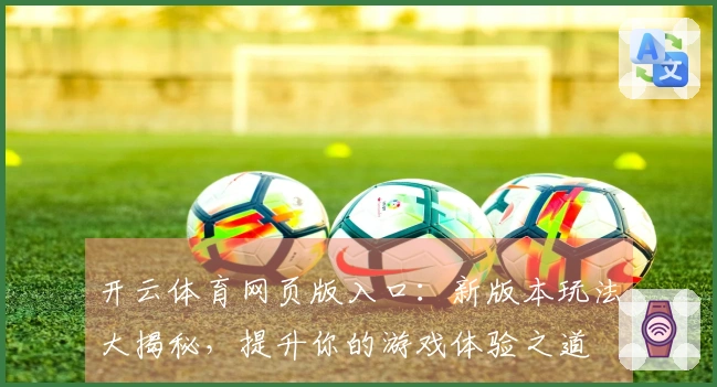 开云体育网页版入口：新版本玩法大揭秘，提升你的游戏体验之道